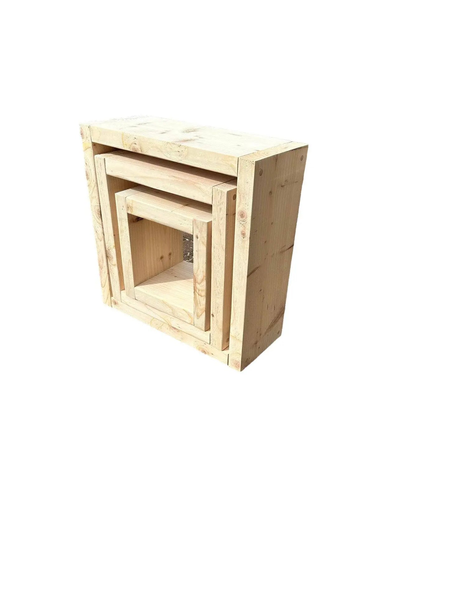 Handmade Cube Nesting Tables - Central Handmade Crafts 